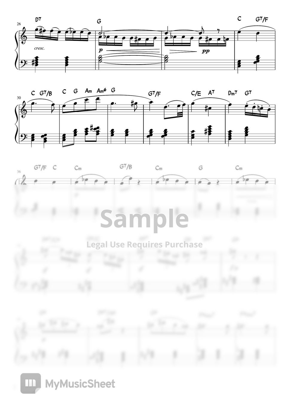 L.v.Beethoven - Piano Sonata No. 8 2nd Movement (C・piano solo/Intermediate) by pfkaori