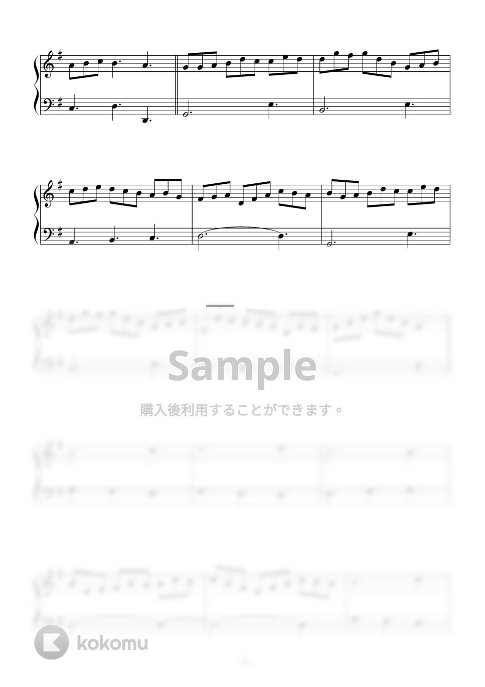 J.S.バッハ - 主よ、人の望みの喜びよ ピアノ楽譜PDF | Peony | Kokomu