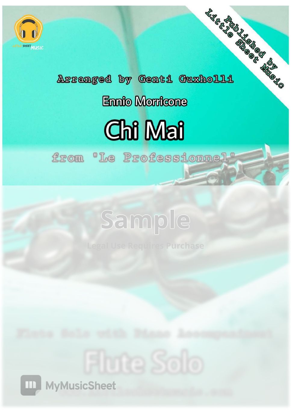 Ennio Morricone - Chi Mai (Flute Solo with Piano Accompaniment) by Genti Guxholli