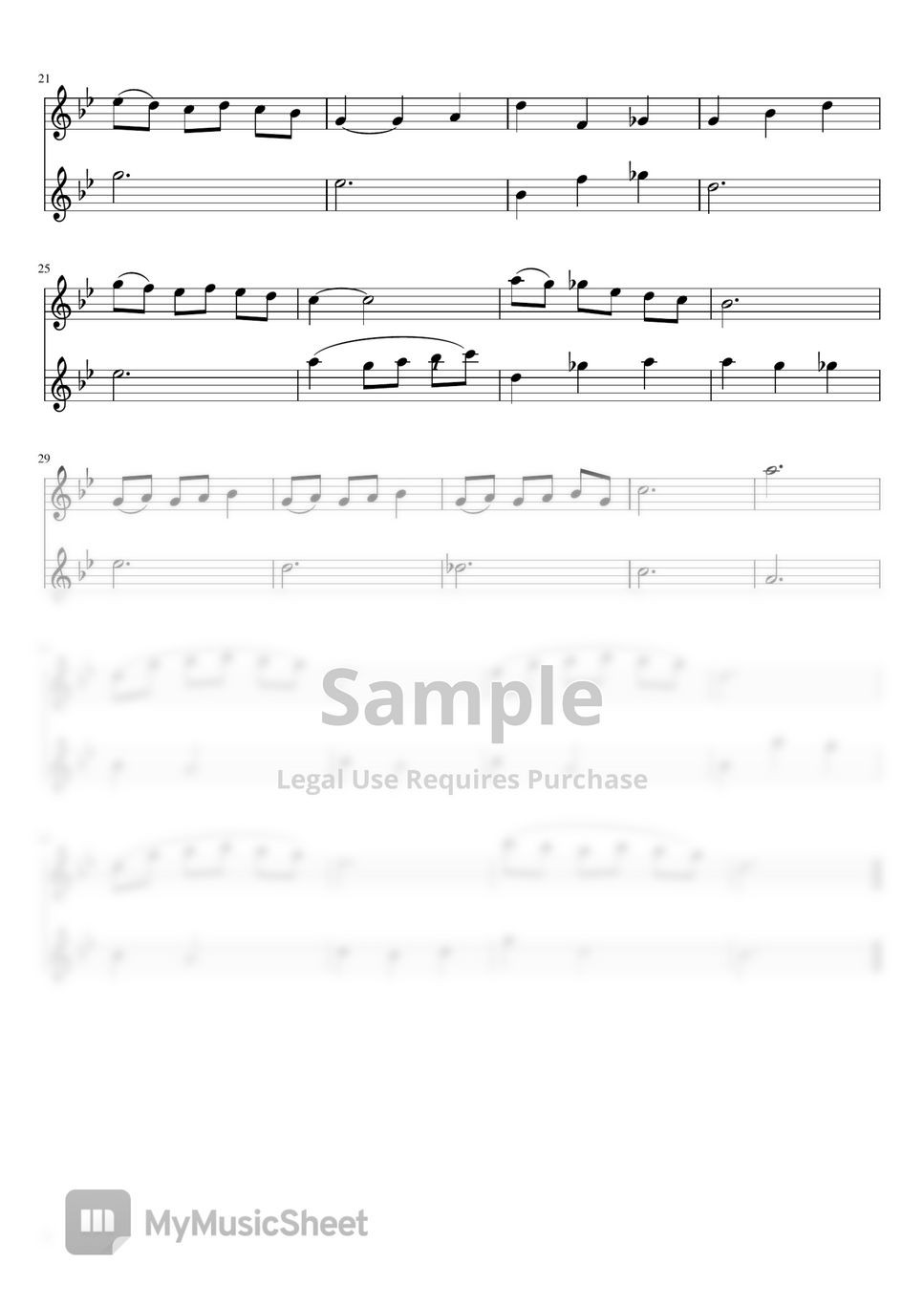 저스틴 허위즈 - Mia & sebastian's theme (Two flutes/반주MR) by 심플플루트