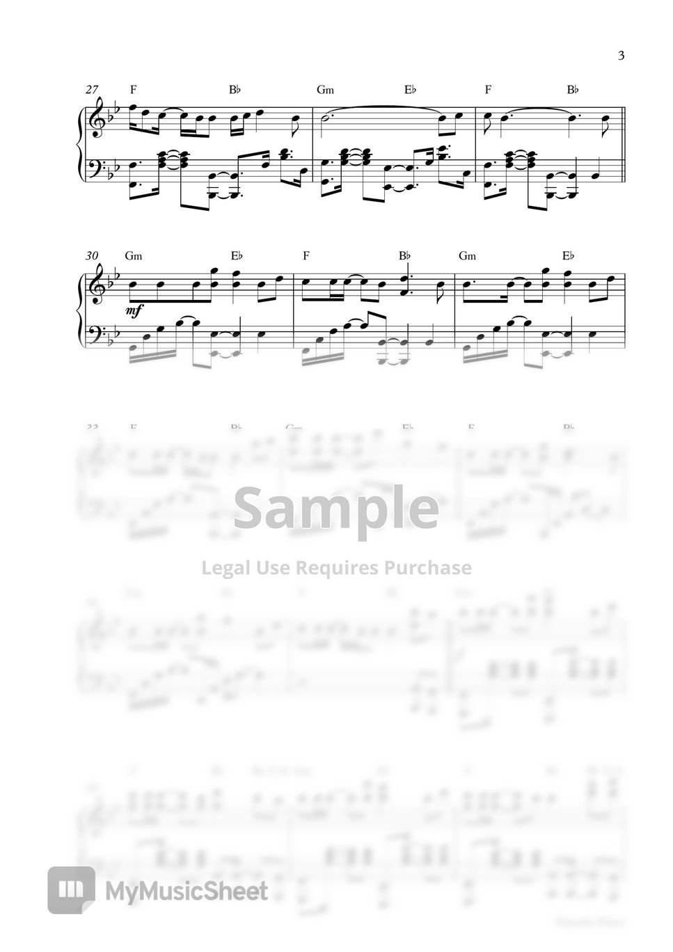 SHAUN - Way Back Home (Piano Sheet) by Pianella Piano
