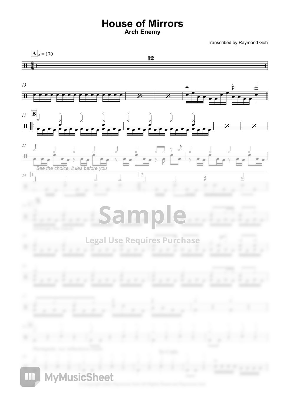 Arch Enemy House of Mirrors Sheets by Raymond Goh