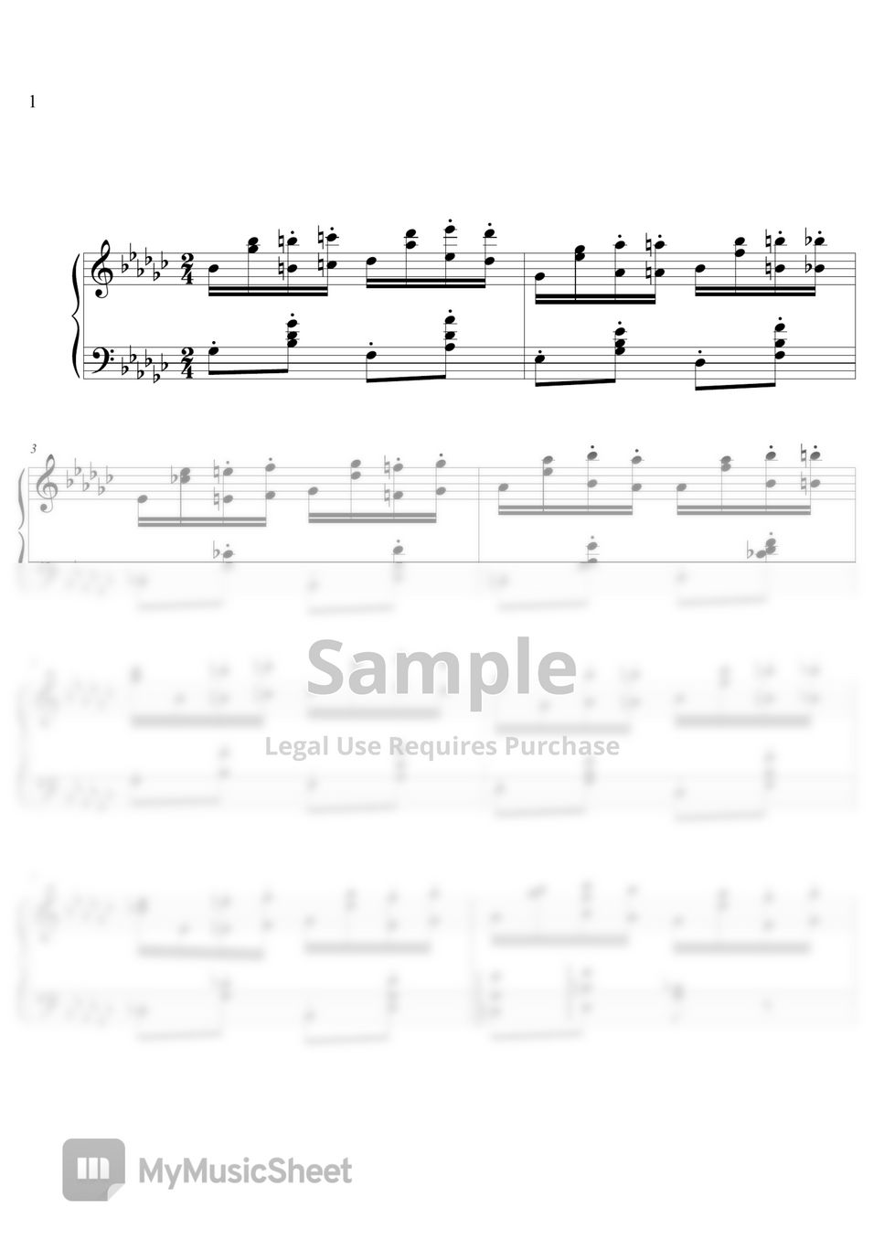 Chopin - Etude op.25 no.9 (일반악보) by 3분피아노