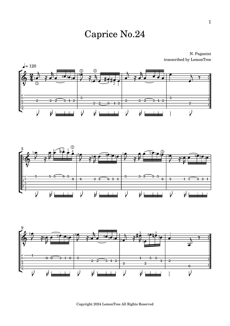 Niccolò Paganini - Caprice No.24 by LemonTree