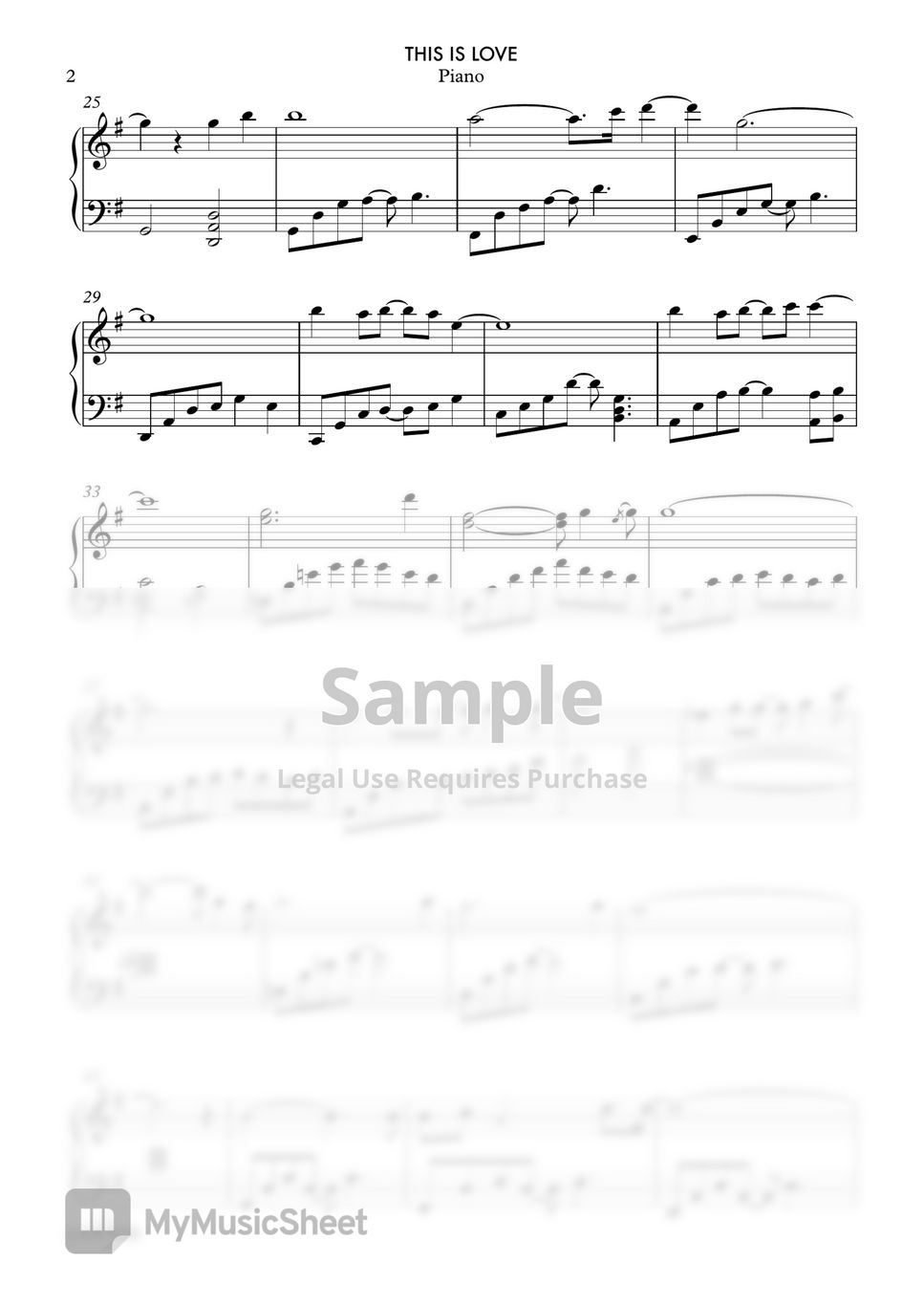 So This Is Love Piano Sheet Music Free