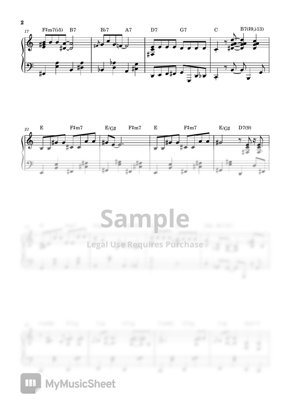 michael buble - winter wonderland (easy jazz ver.) by hellopiano