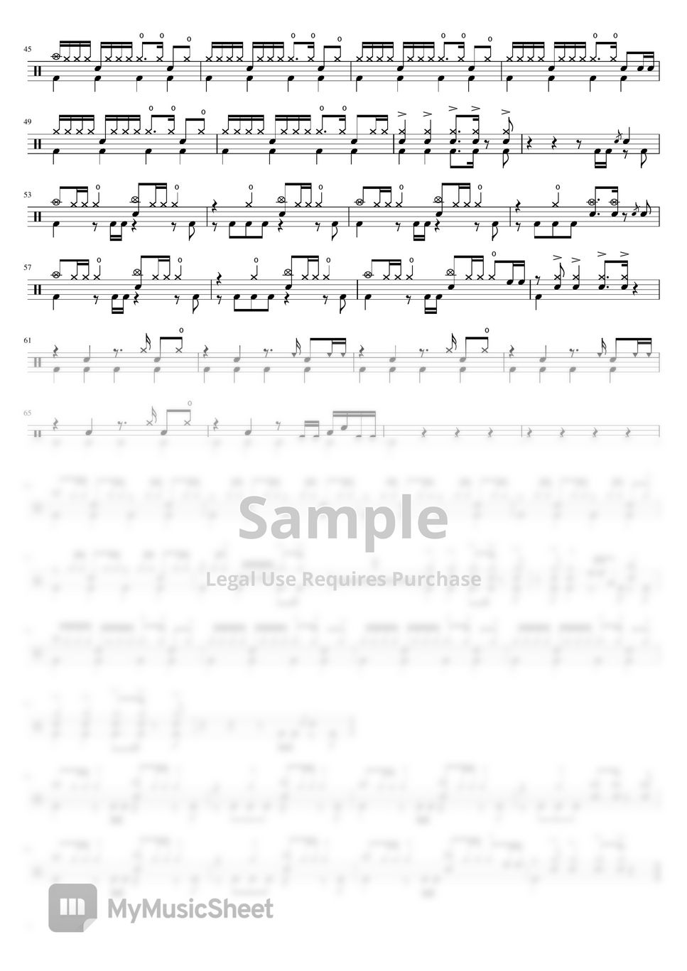 Måneskin - I WANNA BE YOUR SLAVE Sheets by 看哦爱随风