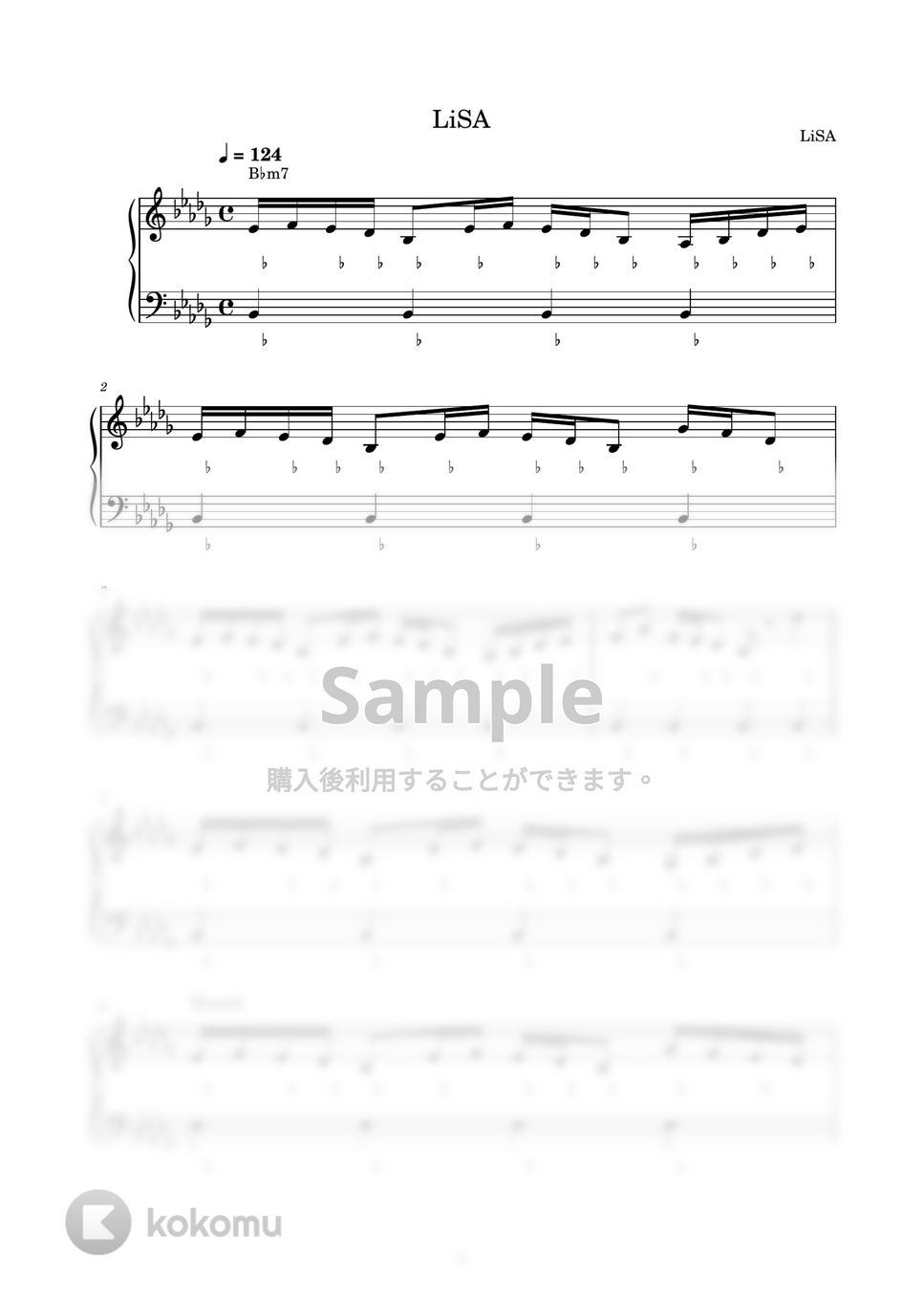 LiSA - 一斉ノ喝采 (ピアノ楽譜 / かんたん両手 / 歌詞付き / ドレミ付き / 初心者向き) by piano.tokyo