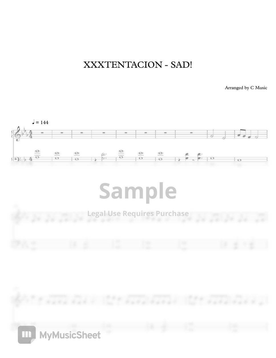 Sad xxxtentacion store piano