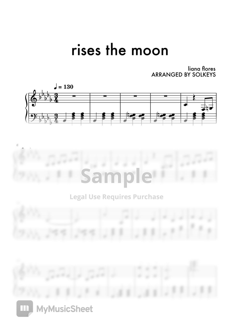 Liana Flores - Rises the Moon by SolKeys
