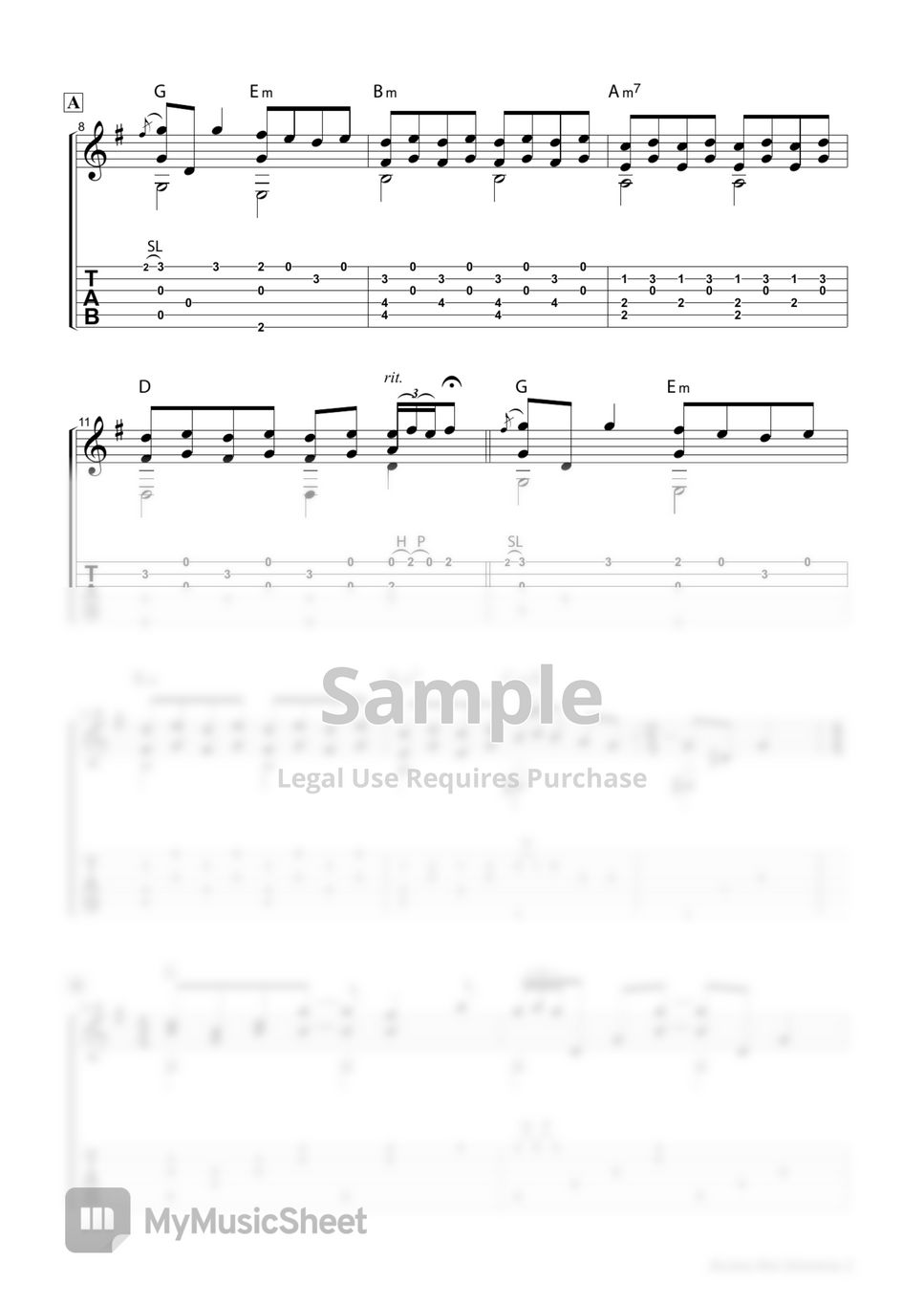 The Beatles - This cover 4 The Beatles all 14 songs TAB Score by Yu Watanabe/わたなべゆう