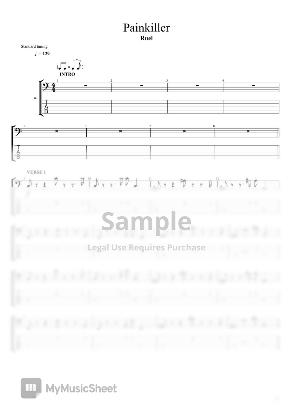 Ruel Painkiller Sheets by CORE KING