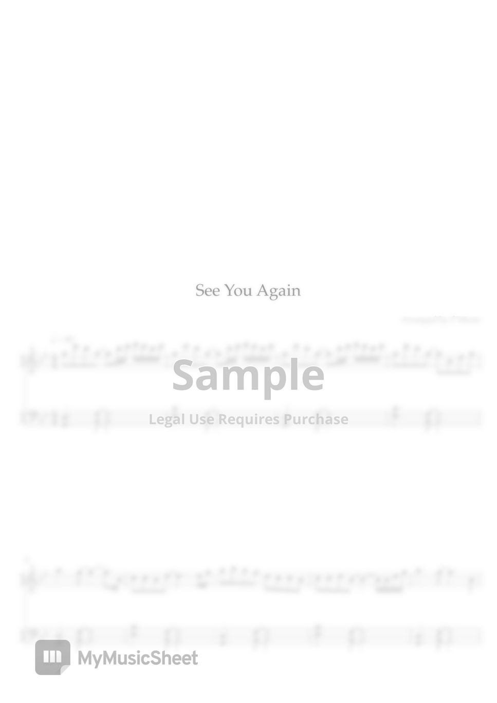 Wiz Khalifa - See You Again (Easy Version) by C Music