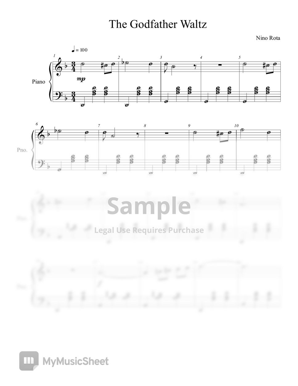 Nino Rota - The Godfather Waltz by MIDI Steinway