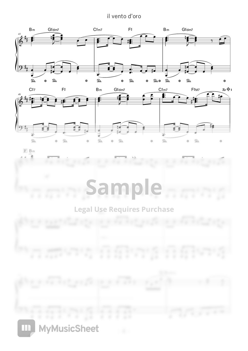 Yugo Kanno - Giorno's Theme - il vento d'oro (★★★☆☆ / JoJo's Bizarre Adventure Part 5: Golden Wind OST) by D-sun