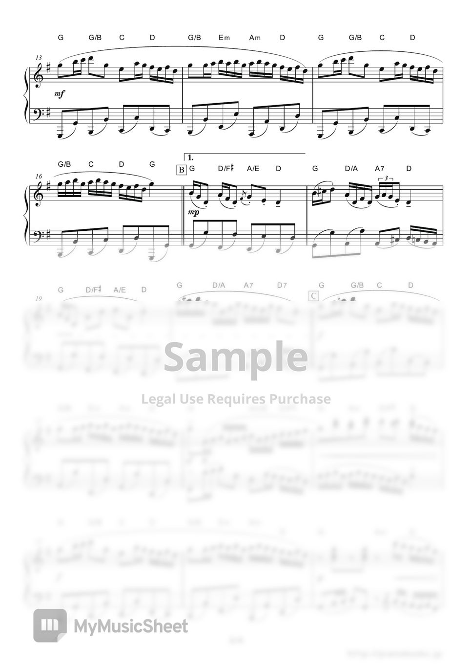 Disney - Theme of Electrical Parade (Opening theme song of Disney Land 『ELECTRICAL PARADE』) by PianoBooks