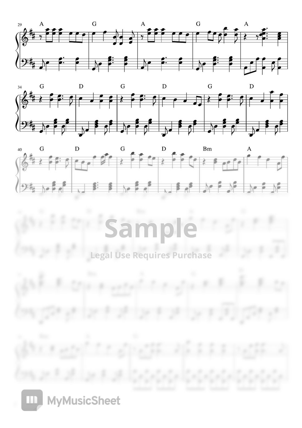 Ben&Ben - Pagtingin (piano sheet music) by Mel's Music Corner