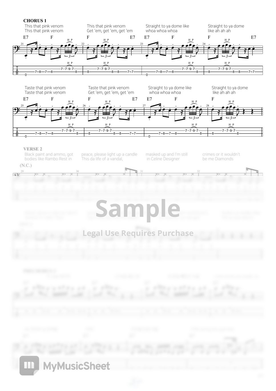 blackpink-pink-venom-sheets-by-sweet-bass