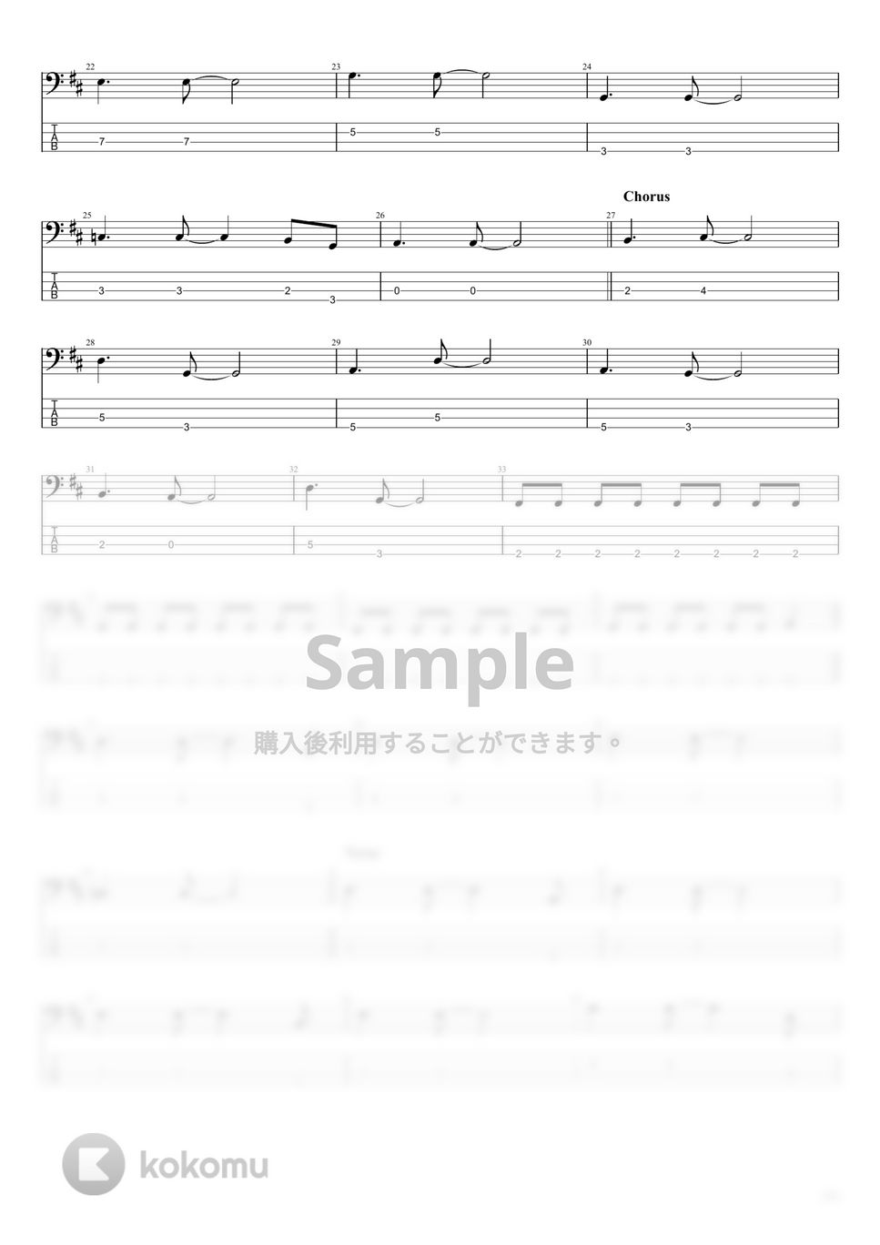 The Bangles I'll Set You Free 楽譜 by まっきん