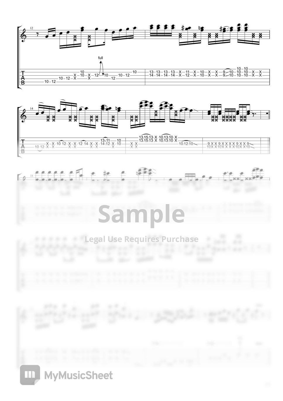 IU(아이유) LILAC(라일락) Tab + 1staff by 모르크스 Guitar coverER