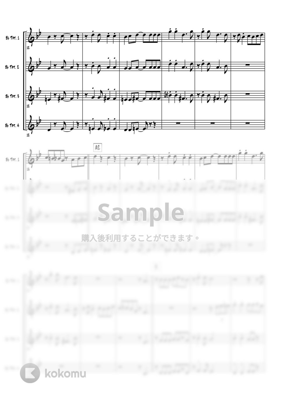 Louis Prima - Sing Sing Sing (トランペット4重奏) by 高田将利