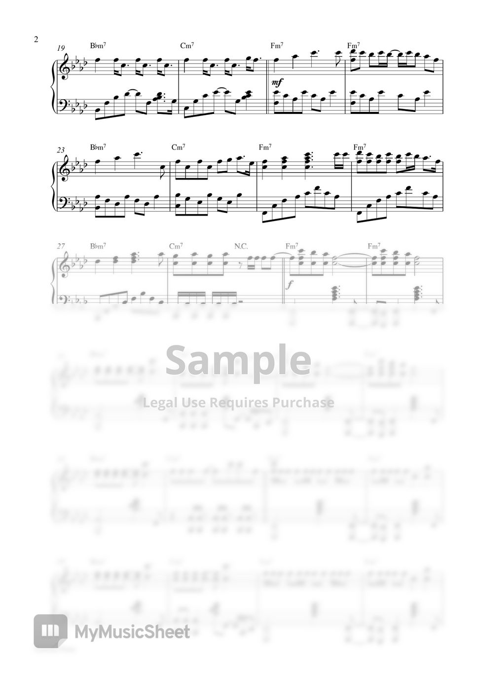 TXT - Sugar Rush Ride (Piano Sheet) by Pianella Piano