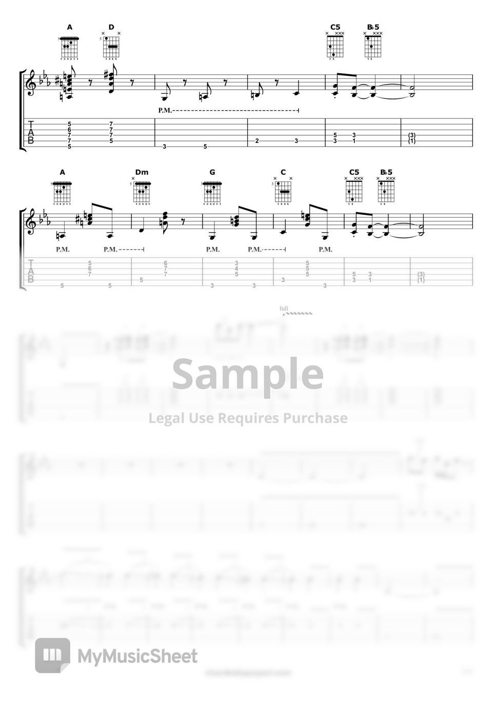 Queen Killer Queen (for one guitar) 악보 by Ricardo De Gaspari