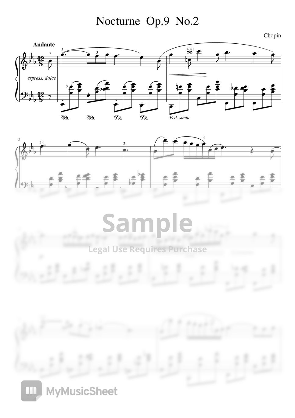 F. Chopin - Nocturne Op 9 No 2 E Flat Major by F. Chopin