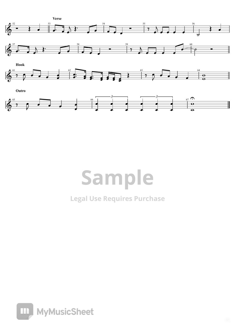 The Beatles - I Want To Hold Your Hand (Score for "C Key" instruments) by EMST