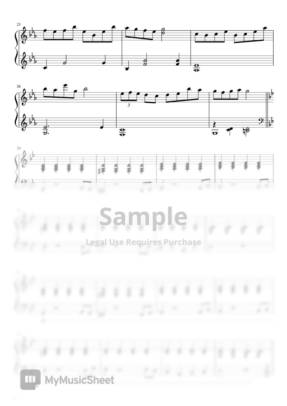 Narumi mask sheet music