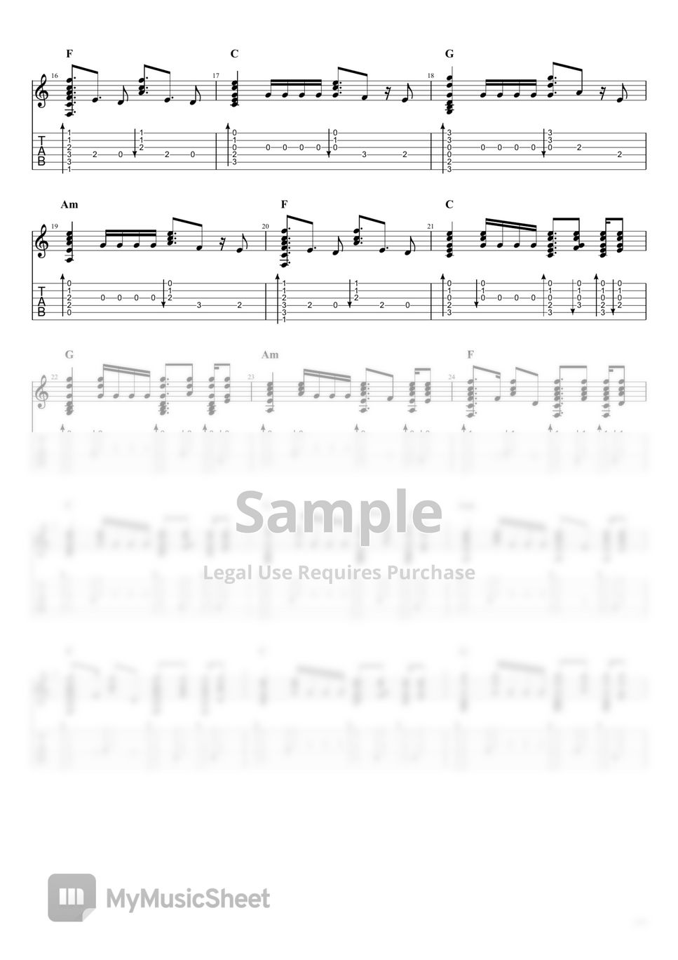 Maroon 5/Cardi B Girls Like You (Acoustic Guitar) 악보 by William Sandoval