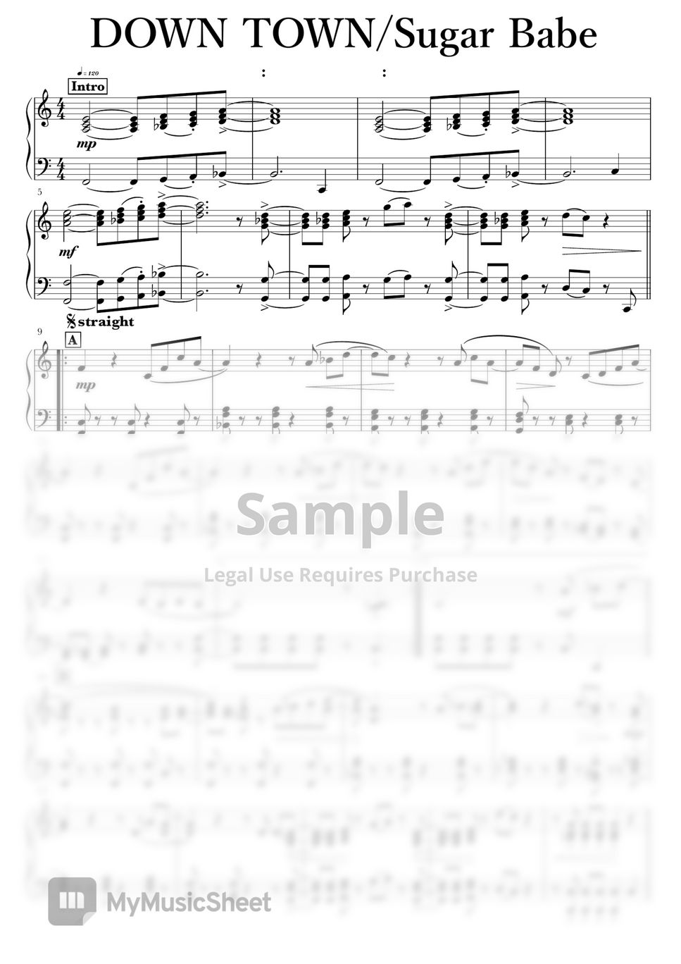 Sugar Babe DOWN TOWN Sheets by Eri Nagayama