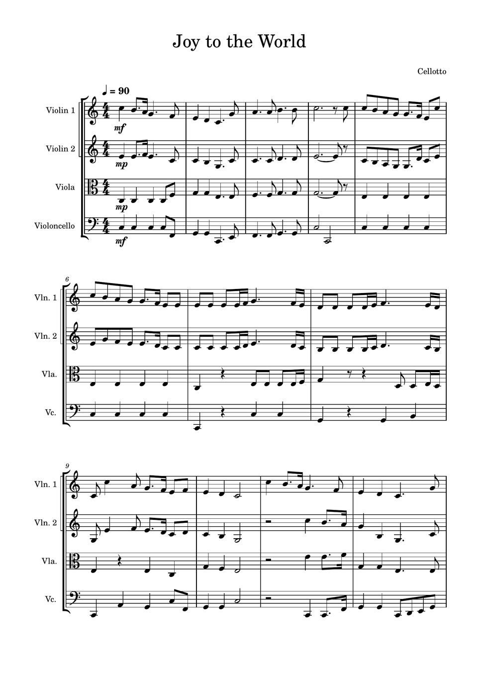 George Frideric Handel - Joy to the World (もろびとこぞりて) (弦楽