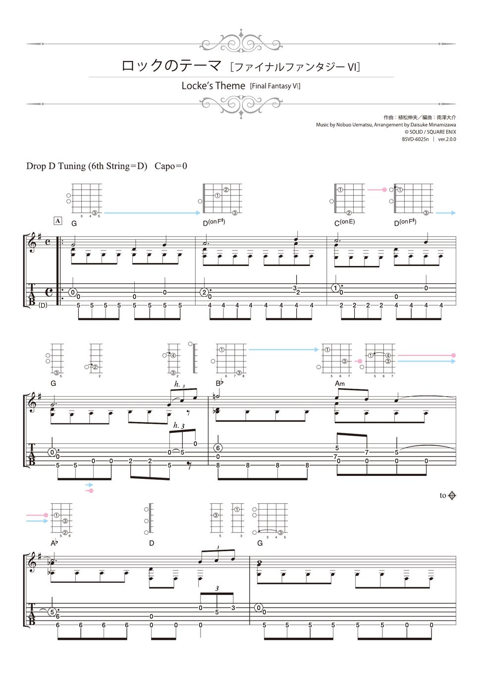 Final Fantasy VI - Locke’s Theme (Solo Guitar) by Daisuke Minamizawa