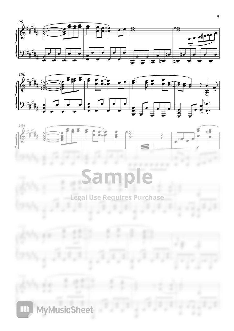 X JAPAN - Silent Jealousy 楽譜 by LuuunaWorks