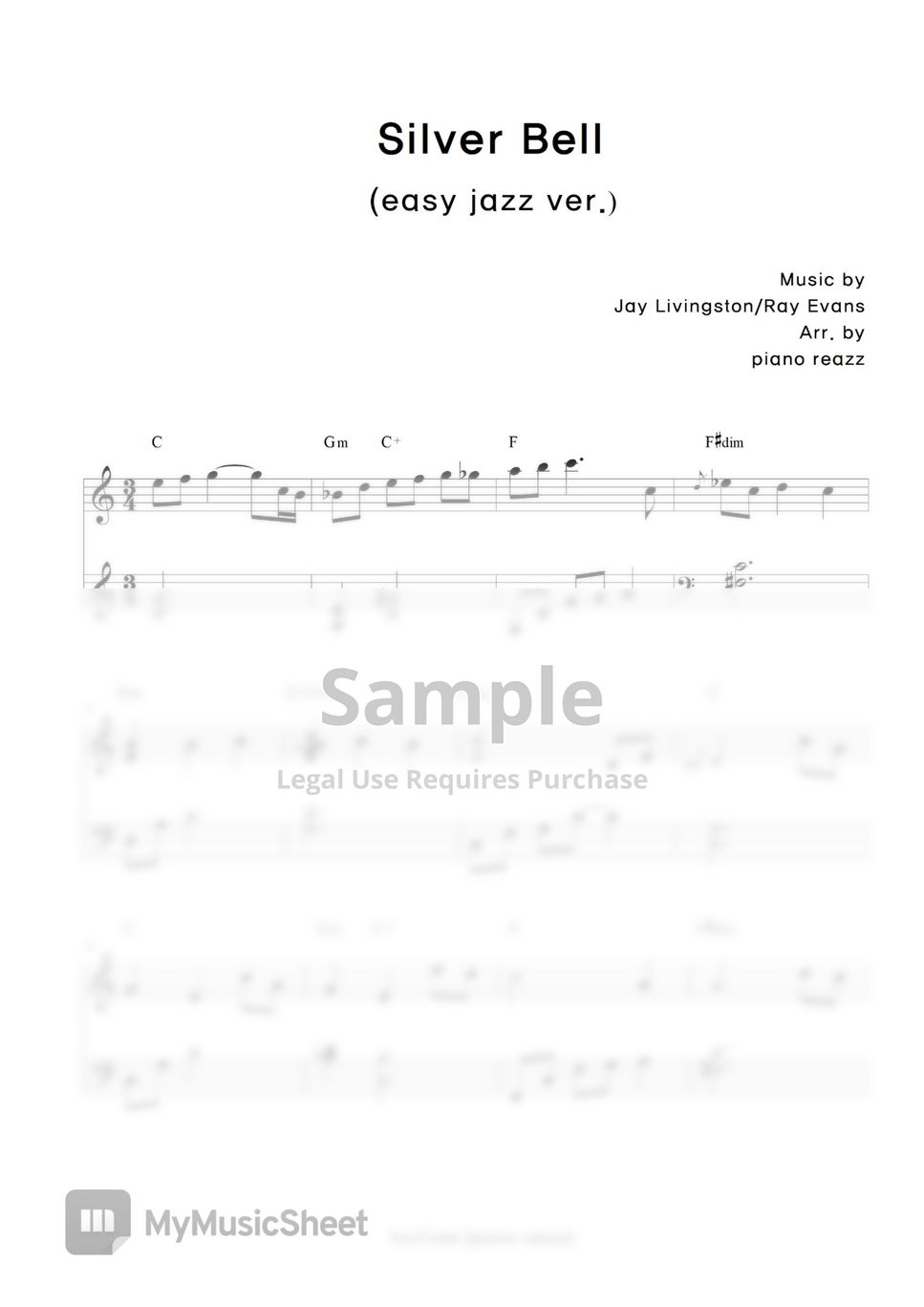 Carol - Silver Bell (easy jazz) by piano reazz
