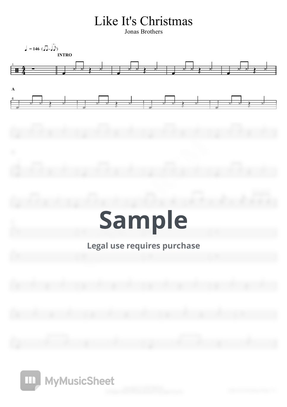 jonas-brothers-like-it-s-christmas-sheets-by-copydrum
