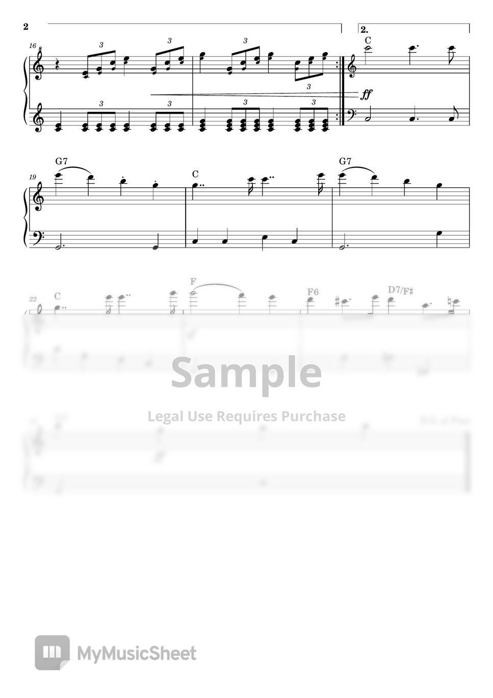 Felix Mendelssohn - Marcha Nupcial - Para casamento (For Easy Piano With Chord) by poon