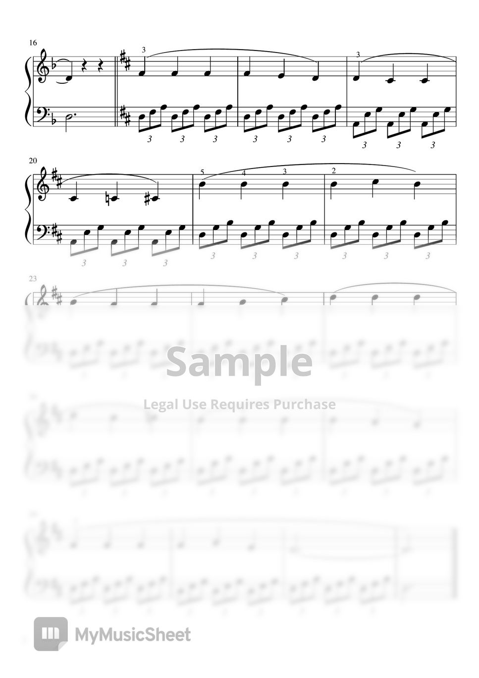 Romance de La'mour (Dm・pianosolo Beginner - intermediate) by pfkaori