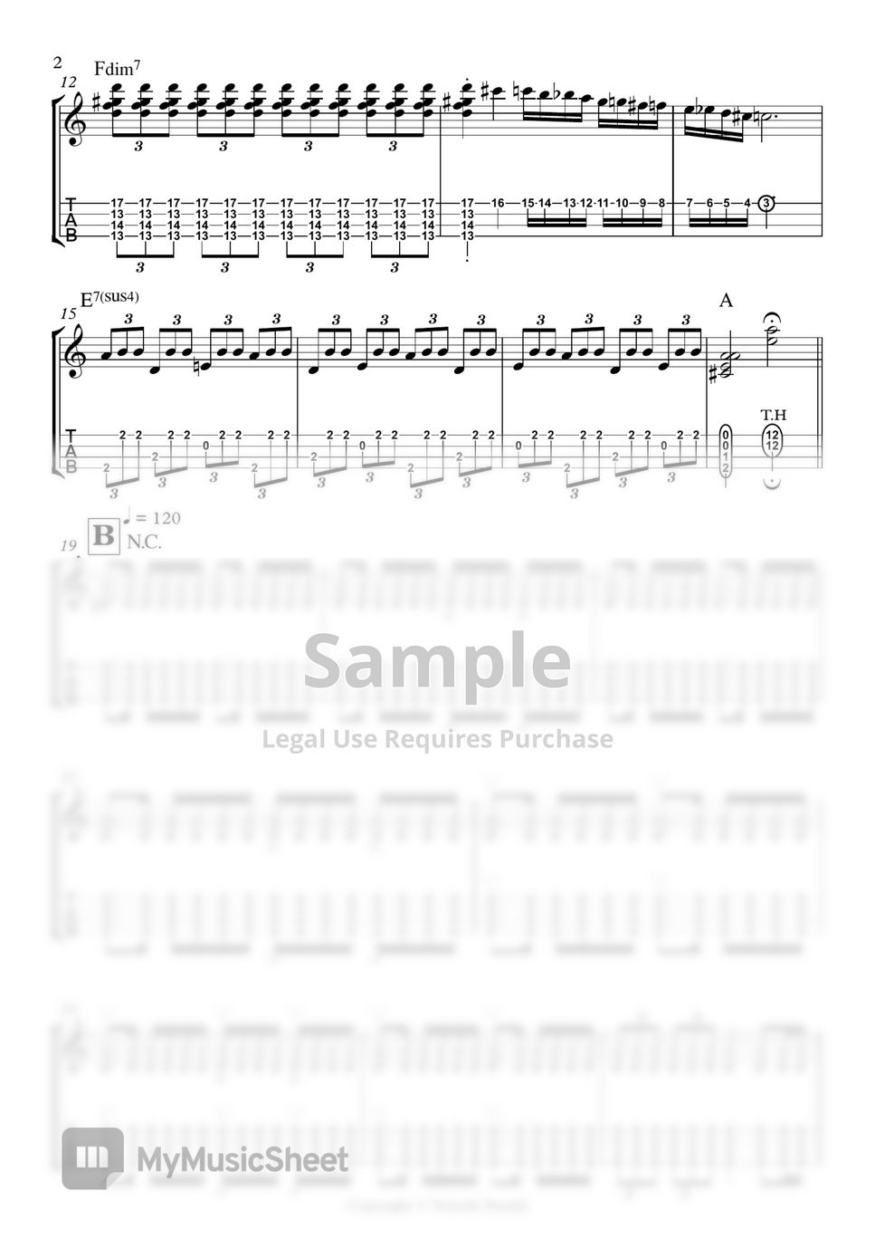 Taro Hakase - Jonets Tairiku ウクレレ楽譜PDF | Tomoki Suzuki