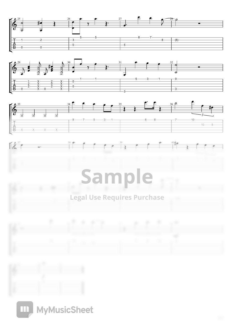 Frank Sinatra - Fly me to the moon (Frank Sinatra) Easy Guitar Duet Tab by corey