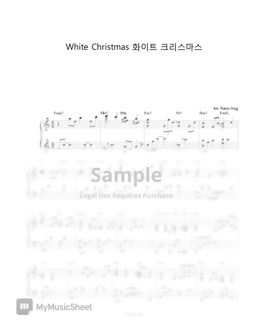 Christmas Carol - White Christmas by Piano Hug