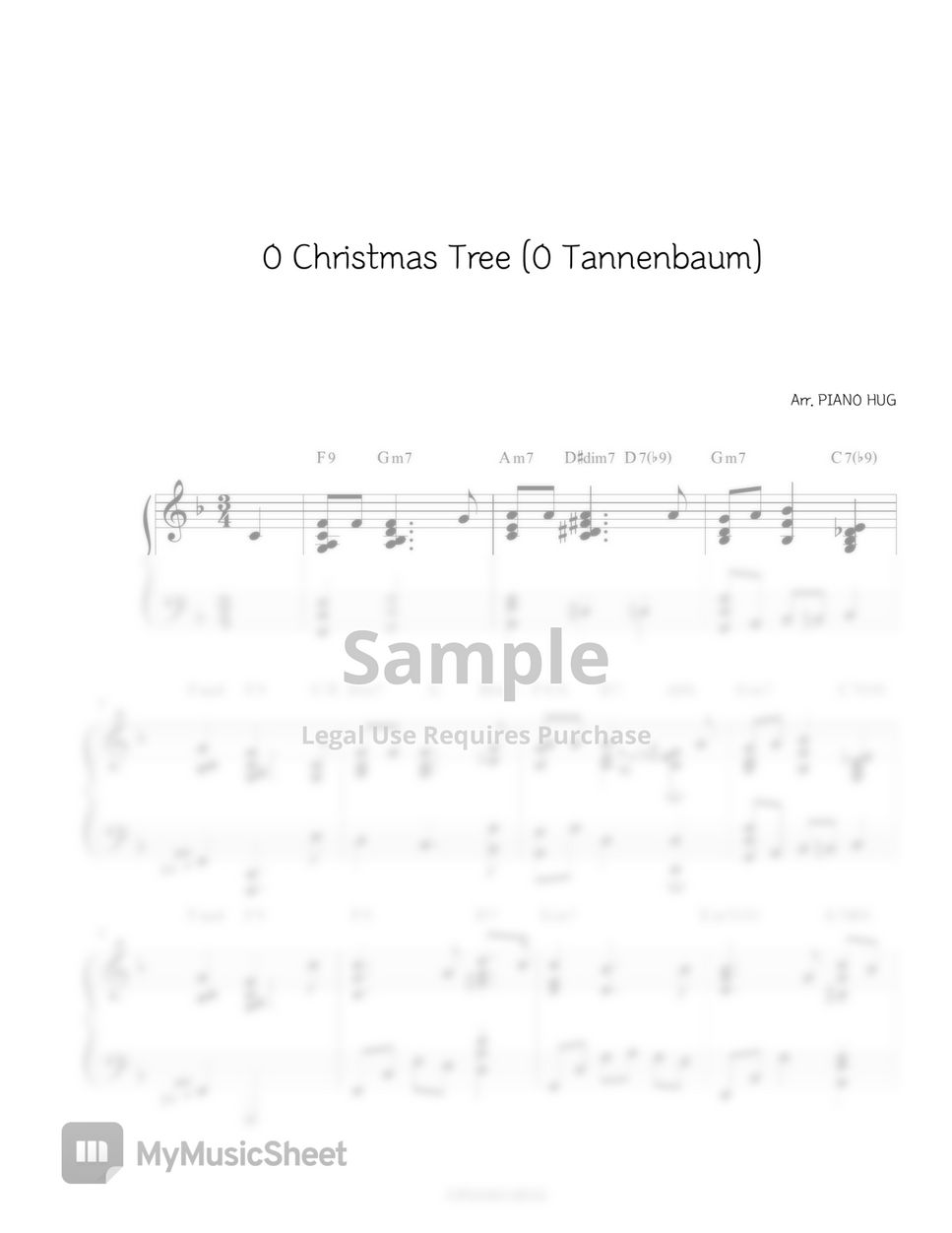 Christmas Carol - O Christmas Tree (O Tannenbaum) (Carol Jazz Piano) by Piano Hug