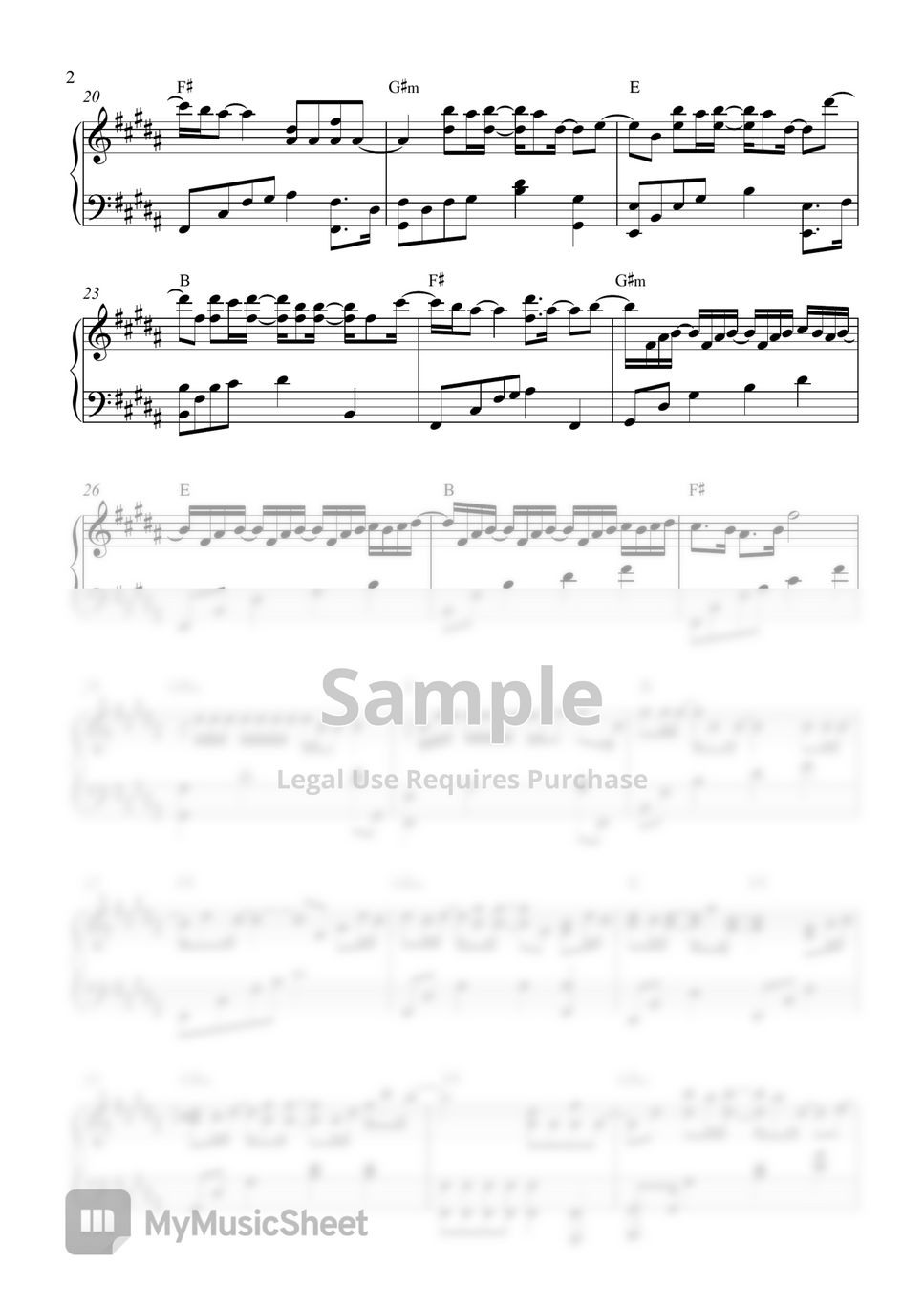 Faye - Cut Off Love 诀爱 (Love Between Fairy and Devil OST) Sheets by St ...