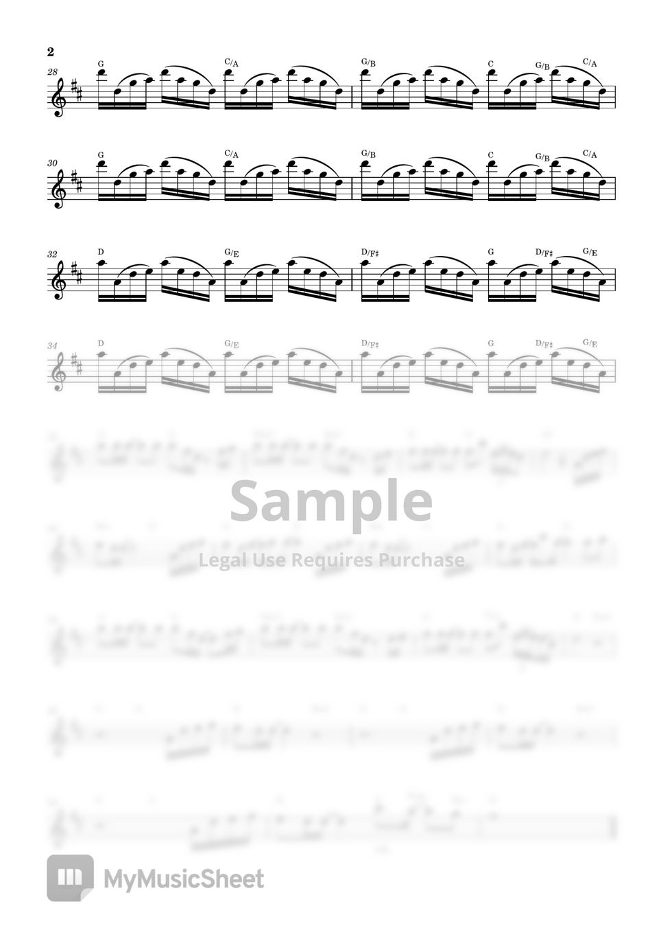 Joe Hisaishi - Summer (Flute Sheet Music) by sonye flute