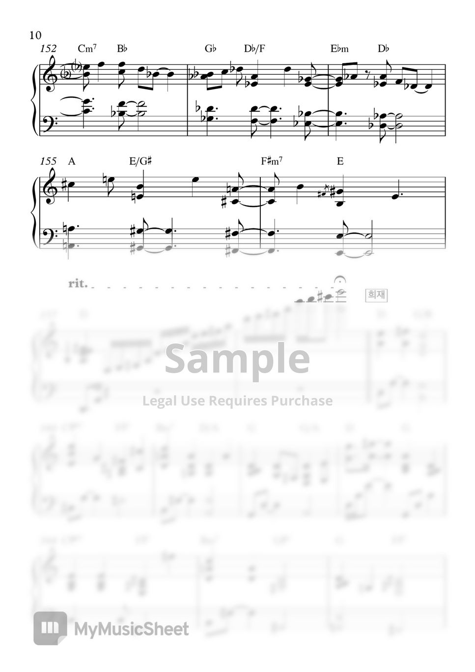 성시경의 킬링보이스 1 - 성시경의 킬링보이스 1 (피아노 양손악보) by rlathdud