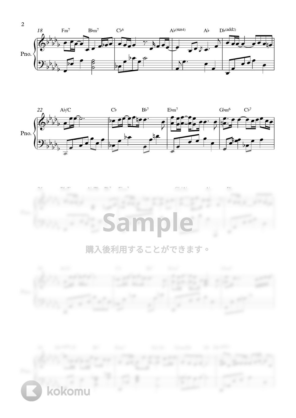 CHANI - 恋しさ (女神降臨OST) by PIANOiNU