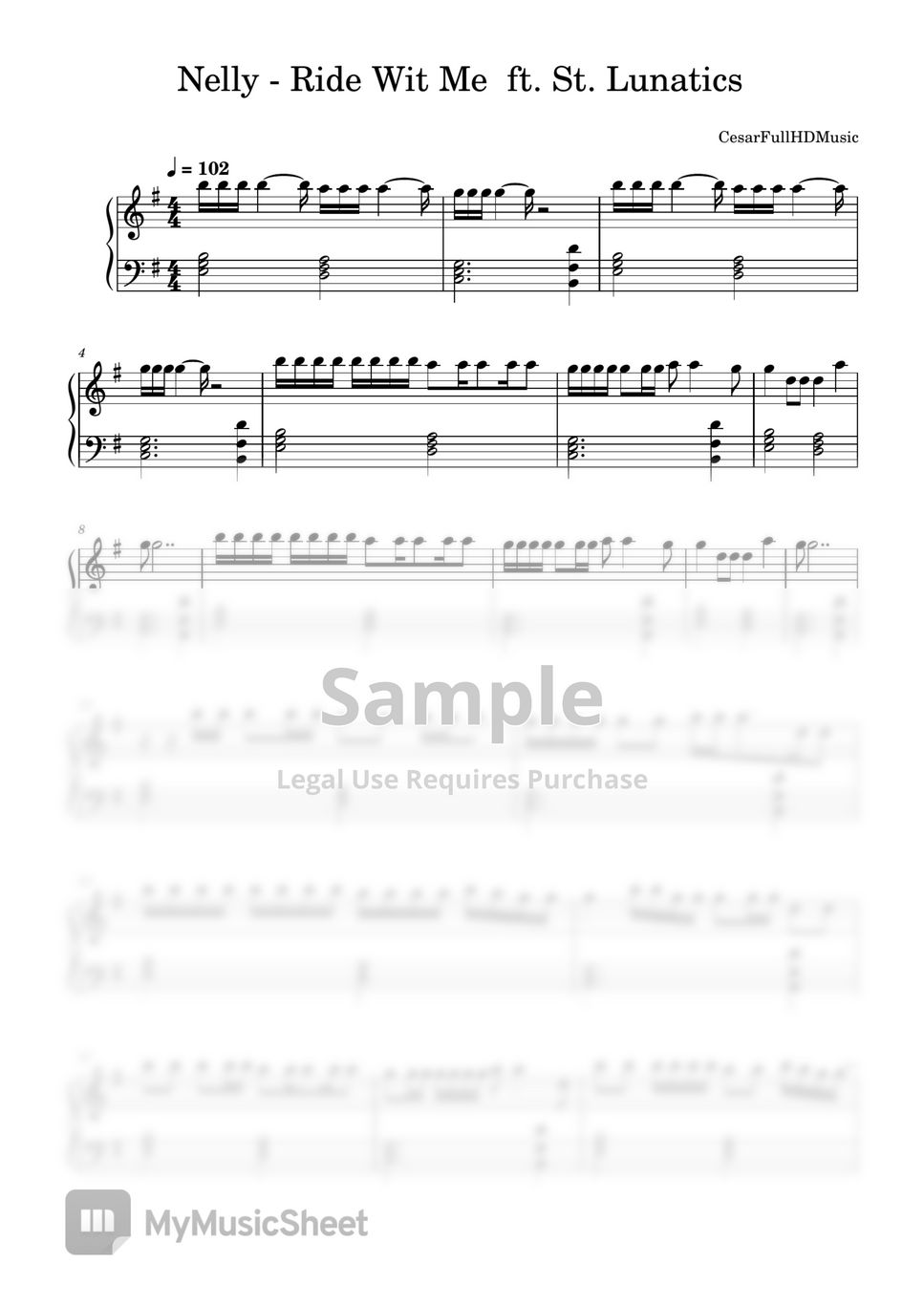 Nelly ft. St. Lunatics Ride Wit Me Sheets