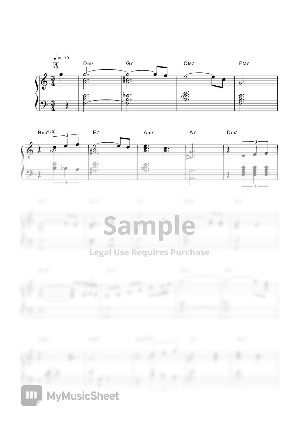 Bill Evans - Alice in Wonderland Sheet Music by piano*score