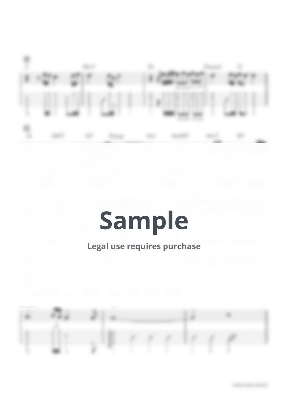 DREAMS COME TRUE LOVE LOVE LOVE Tab + 1staff by Takayuki Aoyagi